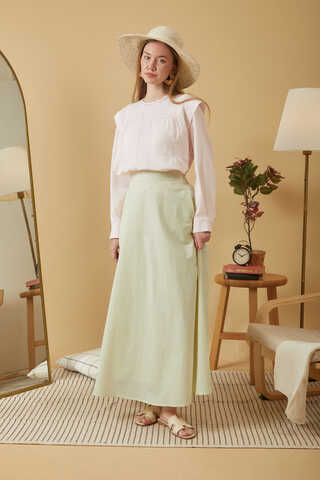 Poplin Skirt Butter Yellow - 8