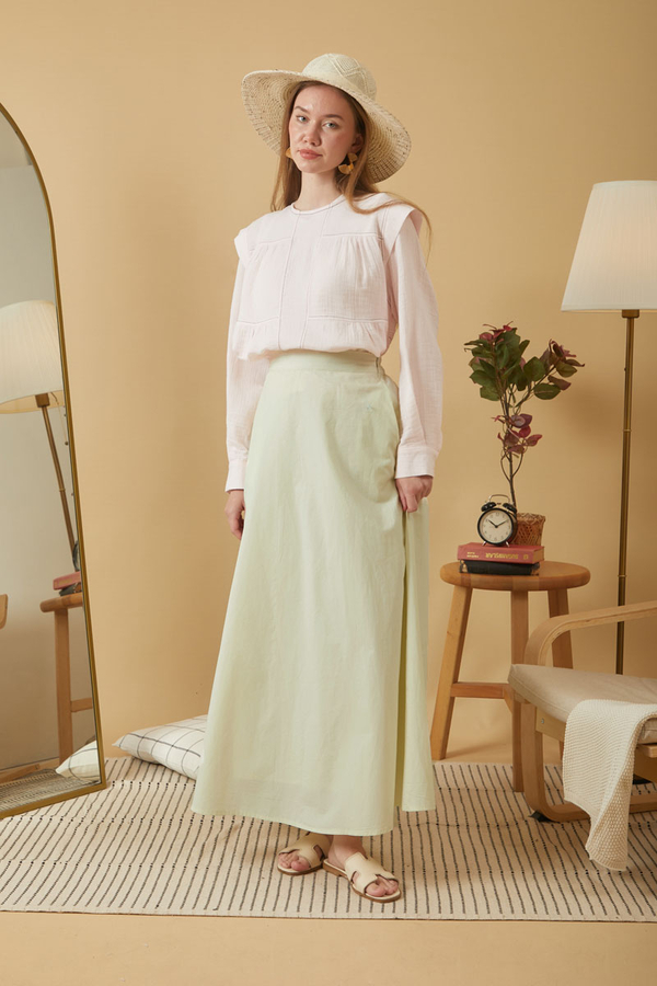 Poplin Skirt Butter Yellow - 8