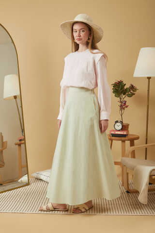 Poplin Skirt Butter Yellow - 1