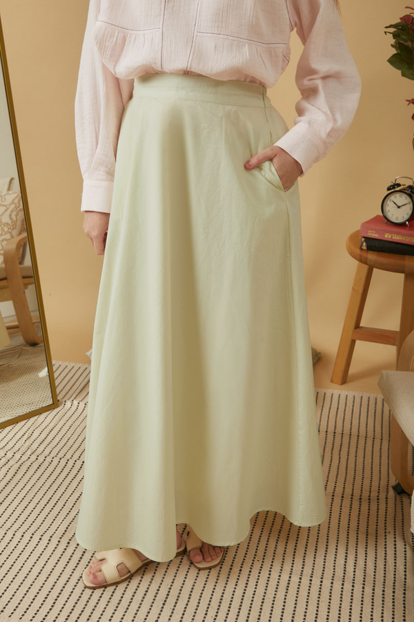 Poplin Skirt Butter Yellow - 4