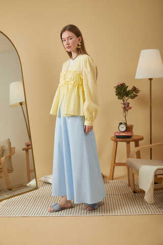 Poplin Skirt Ice Blue - 3