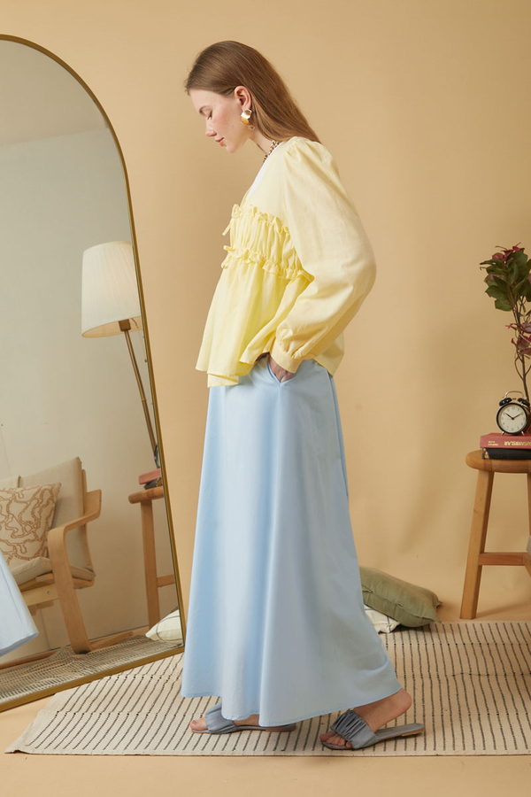 Poplin Skirt Ice Blue - 6