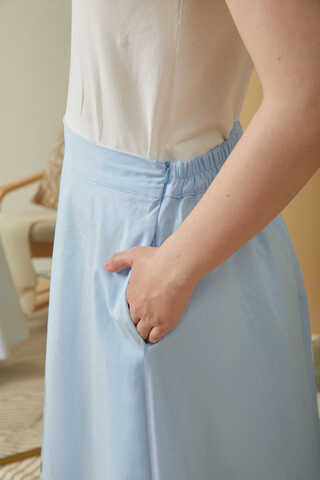 Poplin Skirt Ice Blue - 13