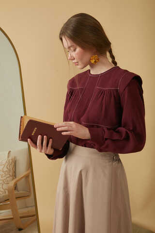 Poplin Skirt Taupe - 15