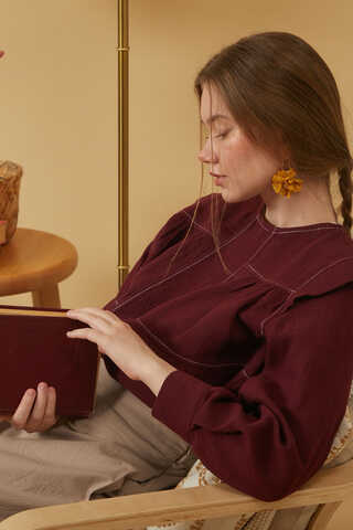 Poplin Skirt Taupe - 2