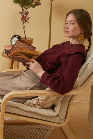 Poplin Skirt Taupe - 5