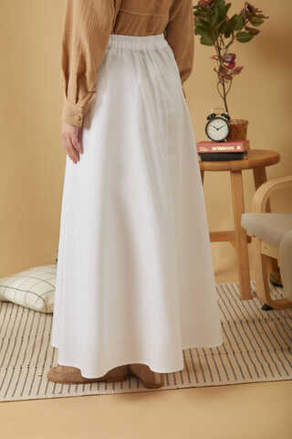 Poplin Skirt White - 7
