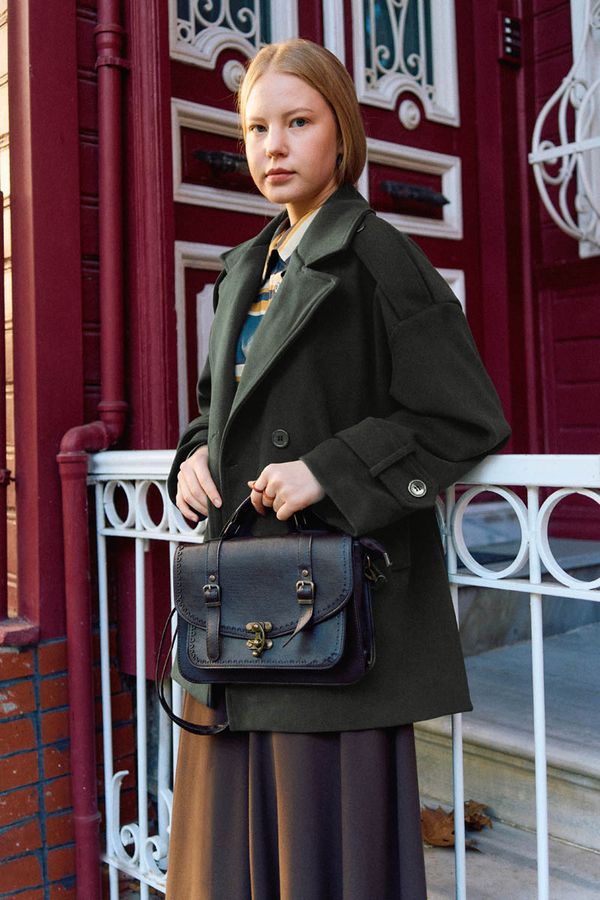 Premium Short Coat Smoke Gray - 3