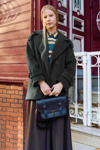 Premium Short Coat Smoke Gray - 2