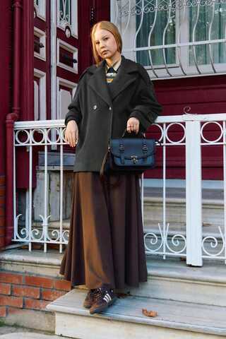 Premium Short Coat Smoke Gray - 1