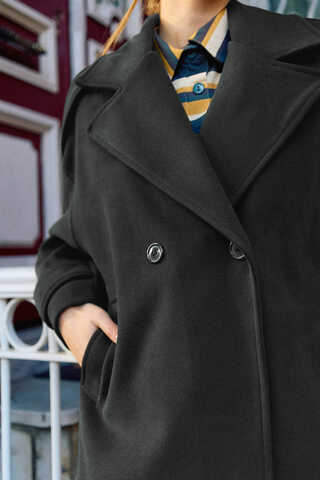 Premium Short Coat Smoke Gray - 8