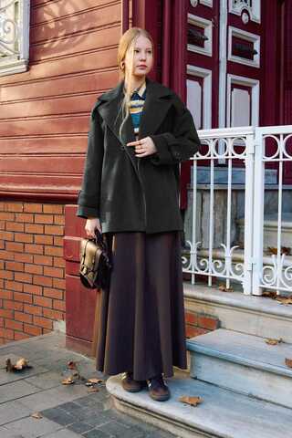 Premium Short Coat Smoke Gray - 9