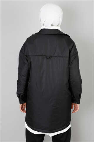 Pufer Şişme Ceket Siyah - 3
