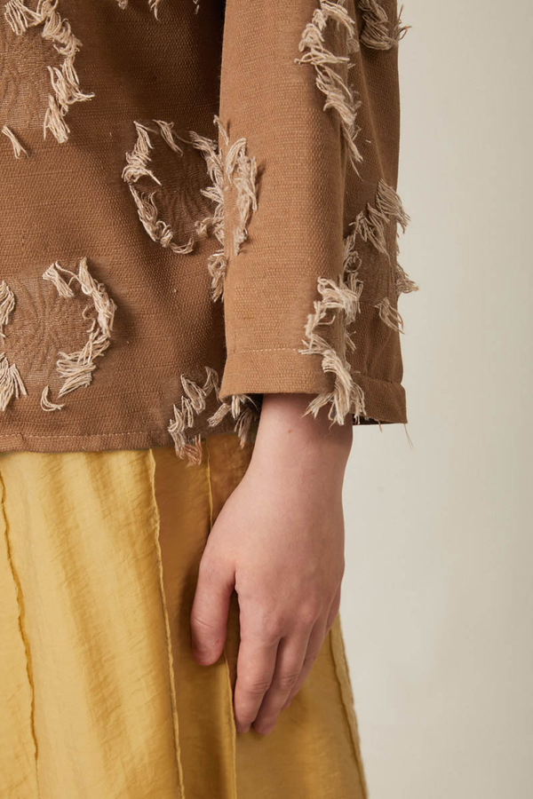 Püskül Detaylı Kimono Kahverengi - 6