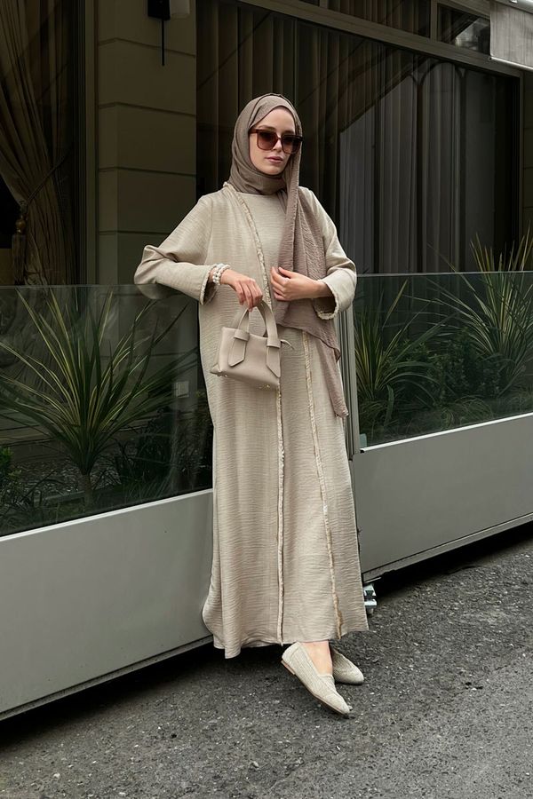 Püsküllü Abaya Takım Taş - 2