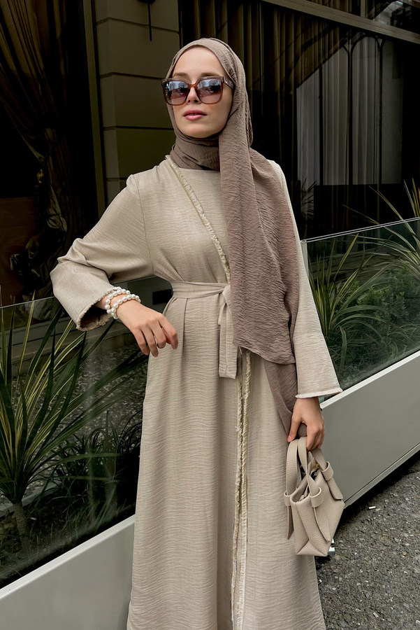 Püsküllü Abaya Takım Taş - 1