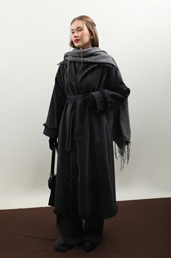 Püsküllü Denim Kap Siyah - 16