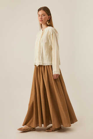 Püsküllü Kısa Gömlek Beyaz - 9