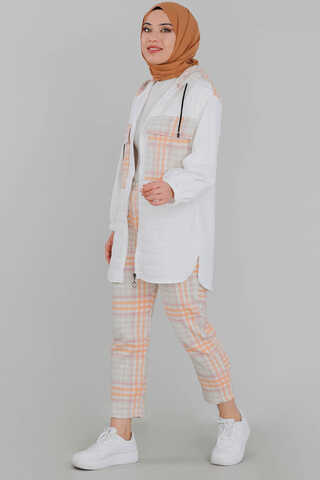 Quilted Checkered Set White - 1