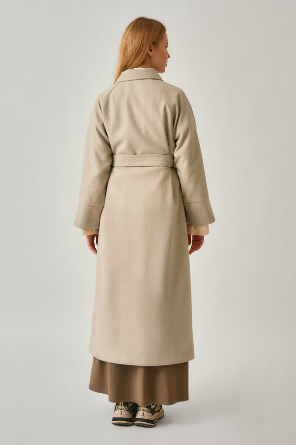Raglan Sleeve Basic Coat Stone - 13