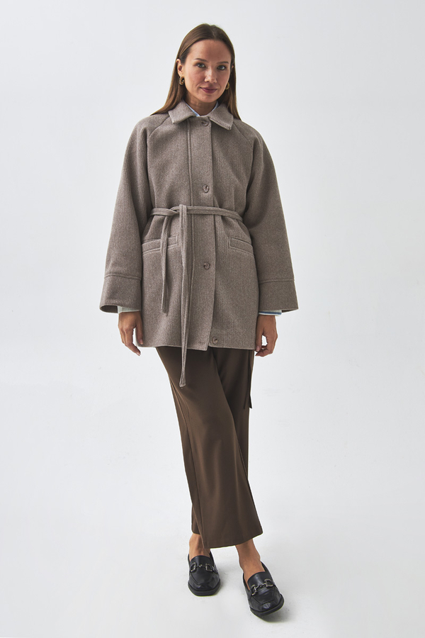 Reglan Kol Kısa Kaban Vizon - 1