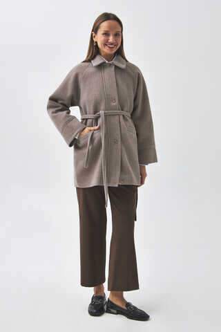 Reglan Kol Kısa Kaban Vizon - 4