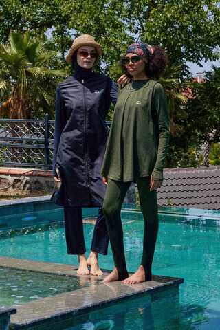 Reglan Kol Tesettür Mayo Takım Lacivert - 4