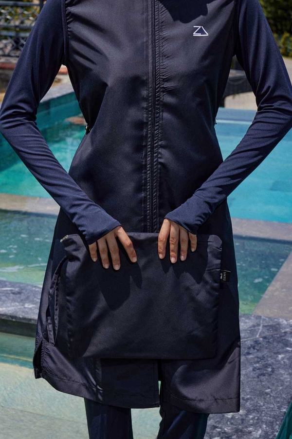 Reglan Kol Tesettür Mayo Takım Lacivert - 3