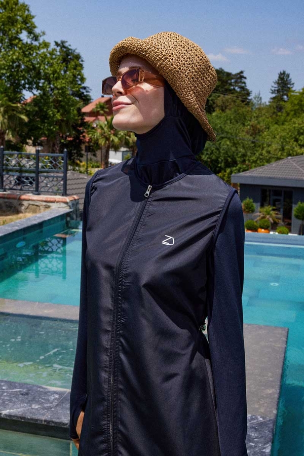 Reglan Kol Tesettür Mayo Takım Lacivert - 8