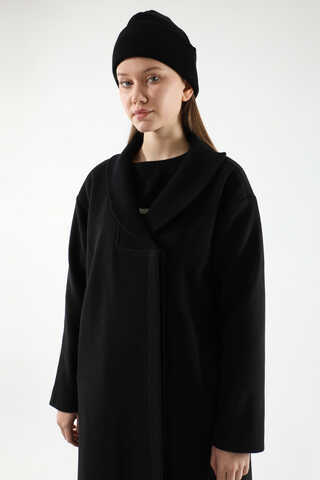 Ribana Collar Cachet Coat Black - 2