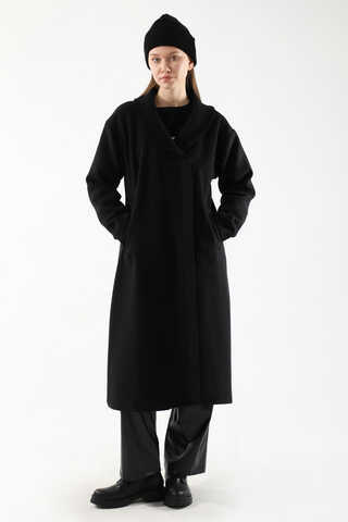 Ribana Collar Cachet Coat Black - 3