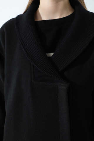 Ribana Collar Cachet Coat Black - 4