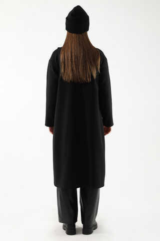 Ribana Collar Cachet Coat Black - 6