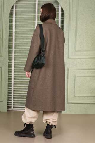 Ribana Collar Cachet Coat Brown - 5