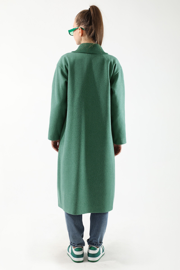 Ribana Collar Cachet Coat Mint - 6