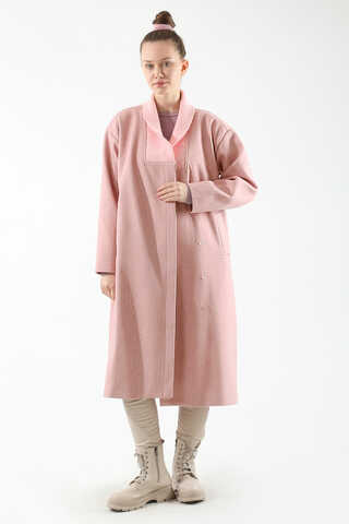 Ribana Collar Cachet Coat Pink - 1