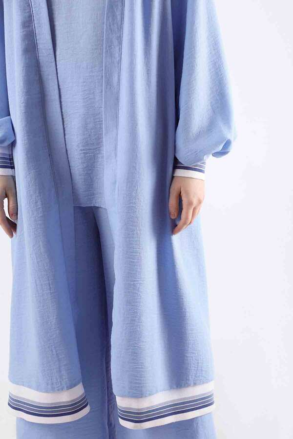 Ribanalı Abaya Takım Bebe Mavisi - 3