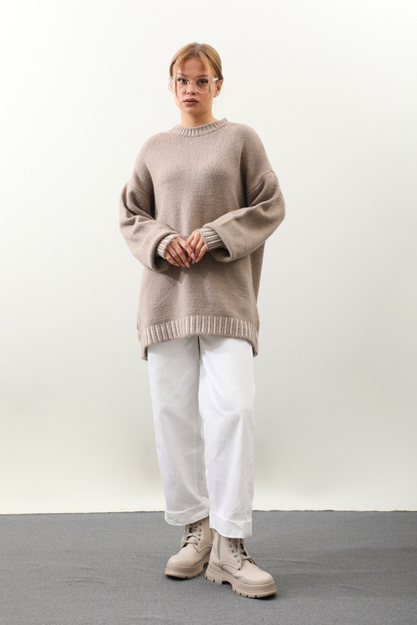 Ribanası İki Renkli Kazak Vizon - 2