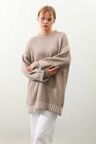 Ribanası İki Renkli Kazak Vizon - 4