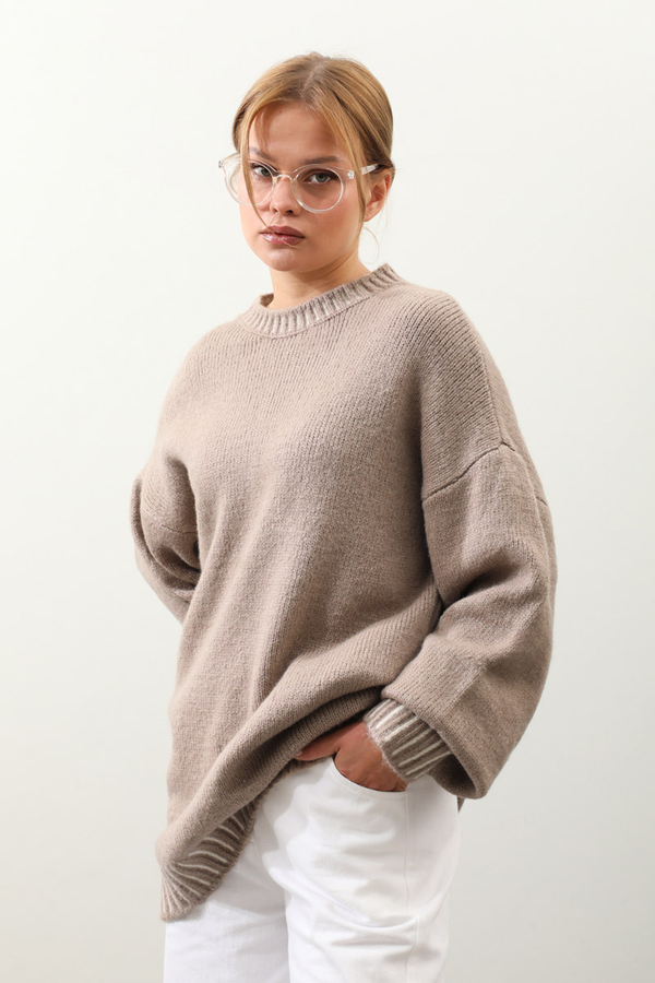 Ribanası İki Renkli Kazak Vizon - 8