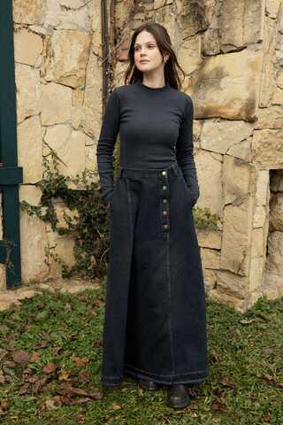 Ribbed Body Top Anthracite - 2