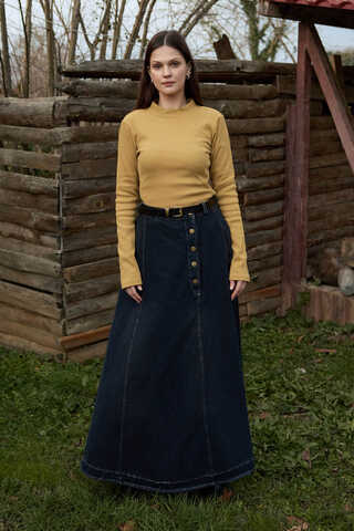 Ribbed Body Top Mustard - 4