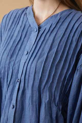 Ribbed Voile Shirt Indigo - 17