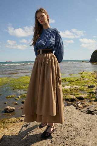 Ribbed Voile Shirt Indigo - 7