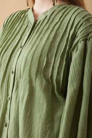 Ribbed Voile Shirt Soft Green - 16