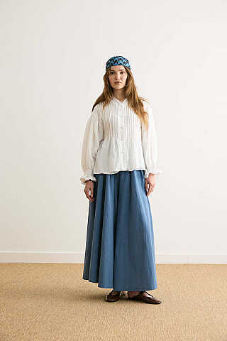 Ribbed Voile Shirt White - 4