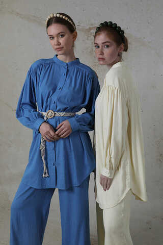 Salaş Pantolon Takım Mavi - 2