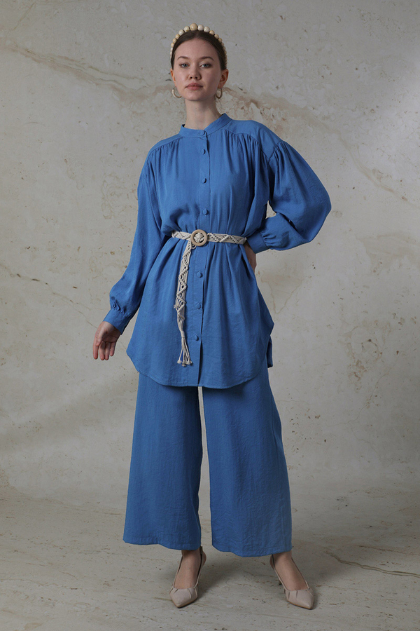 Salaş Pantolon Takım Mavi - 3