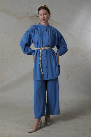 Salaş Pantolon Takım Mavi - 5