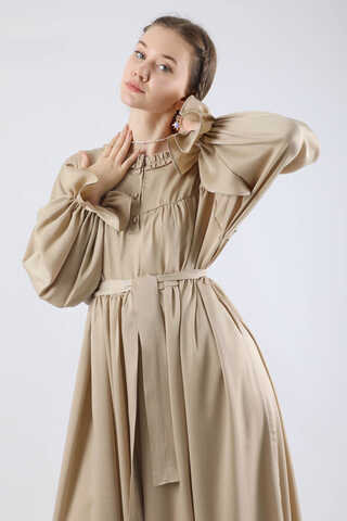 Robalı Saten Elbise Taş - 2